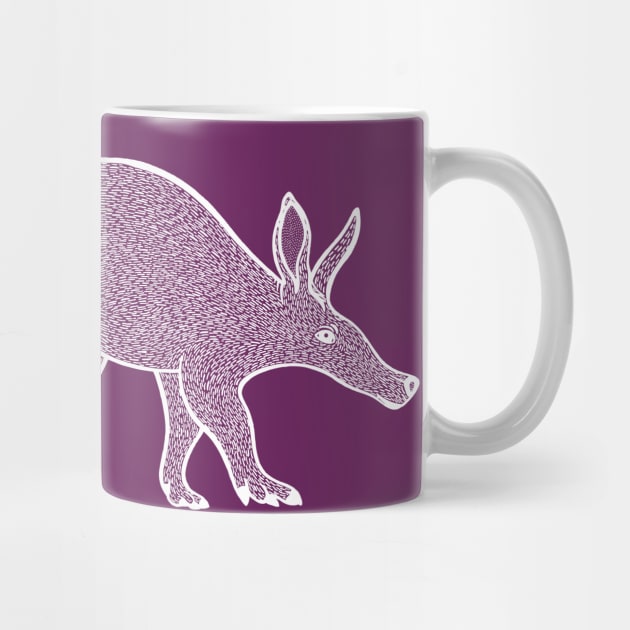 Aardvark Ink Art - cool African anteater design by Green Paladin